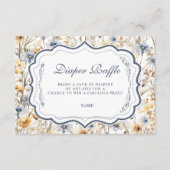 Rustic Golden Field Diapper Raffle Begleitkarte (Vorderseite)