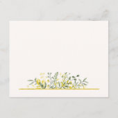 Rustic Golden Frame Baby Shower Diaper Raffle Begleitkarte (Rückseite)