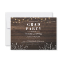 Rustic Grad Class of 2025 Graduation Party Foto