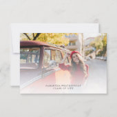 Rustic Grad Class of 2025 Graduation Party Foto Einladung (Rückseite)