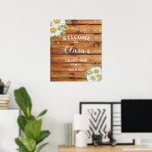 Rustic Graduation  welcome sign Poster (Heimbüro)