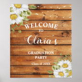 Rustic Graduation welcome sign Poster (Vorne)