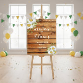 Rustic Graduation  welcome sign Poster