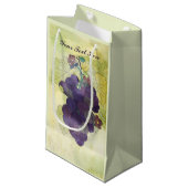 Rustic Grapes Personalized Kleine Geschenktüte (Vorderseite Schrägansicht)