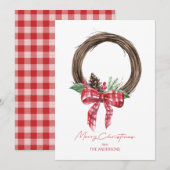 Rustic Grapevine Wreath Frohe Weihnachten (Vorne/Hinten)