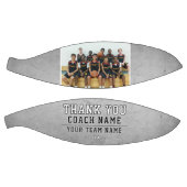 Rustic Grau Vielen Dank Coach Team Name Foto Basketball (Panele)