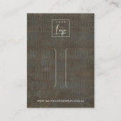 RUSTIC GRAY BRONZE LINE HAIR CLIP DISPLAD CARD VISITENKARTE (Vorderseite)