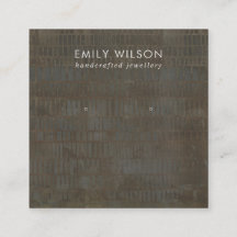 RUSTIC GRAY BRONZE LINE STUD EARRING DISPLAD