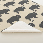 Rustic Gray Buffalo Bison Sherpadecke (3/4)