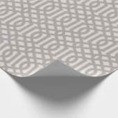 Rustic Gray Trellis Geschenkpapier (Ecke)