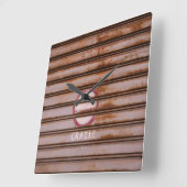 Rustic Grazie Shutter Napoli 1 Quadratische Wanduhr (Winkel)