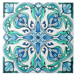 Rustic Green Azulejo Fliese