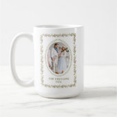 Rustic Green Botanical Christmas Mug Kaffeetasse (Links)