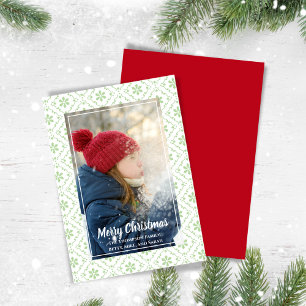 Rustic Green frohe Weihnachten Ein Foto