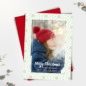 Rustic Green frohe Weihnachten Ein Foto