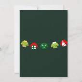 Rustic Green Ugly Christmas Sweater Party Einladung (Rückseite)