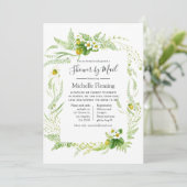 Rustic Greenerity Baby oder Brautparty per Mail Einladung (Stehend Vorderseite)