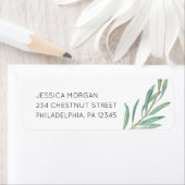 Rustic Greenerity Return Address Label Wedding (Insitu)