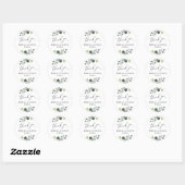 Rustic Greenery Eucalyptus Personalisiert Vielen D Runder Aufkleber (Blatt)
