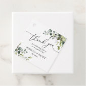 Rustic Greenery Eucalyptus Wedding Vielen Dank Geschenkanhänger (Beispiel)