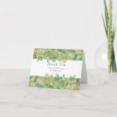 Rustic Greenery Eucalyptus Wedding Vielen Dank Karte (Vorderseite)