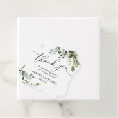 Rustic Greenery Monogram Wedding Vielen Dank Geschenkanhänger (Beispiel)