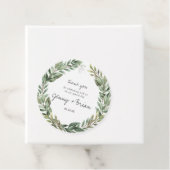 Rustic Greenery Wreath Wedding Vielen Dank Geschenkanhänger (Beispiel)