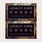 Rustic Grime Doppeltreue Visitenkarten (Innenseite Aufgefaltet)