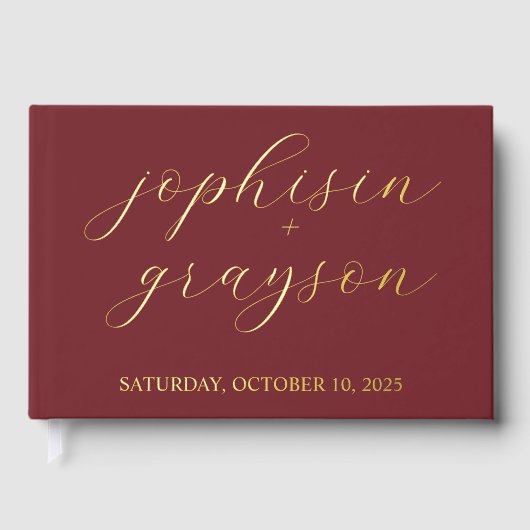 Rustic Guestbook ・ Modernes Gästebuch für Hochzeit (Vorderseite)