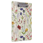 Rustic Hand-Drawn Meadow Wildflower Klemmbrett (Rechts)