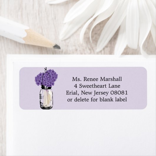 Rustic Hanging Mason Jar Hydrangeas (Insitu)