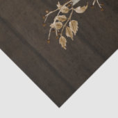 Rustic Happy Fall Script Dusty Blue White Pumpkins Seidenpapier (Ausschnitt)