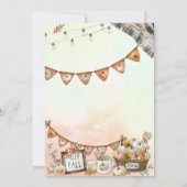 Rustic Happy Friendsgiving Pumpkin Einladung (Rückseite)