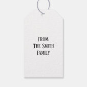 Rustic Happy Harvest Geschenkanhänger (Rückseite)