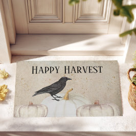 Rustic Happy Harvest Pumpkin Fußmatte