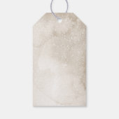 Rustic Happy Holidays Gift Favor Tag Geschenkanhänger (Rückseite)