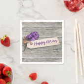 Rustic Happy Norooz Hyacinth - Paper Napkin Serviette (Beispiel)