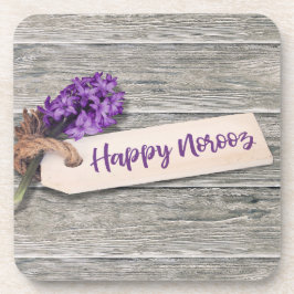 Rustic Happy Noroz Hyacinth - Plastik-Untersetzer Getränkeuntersetzer