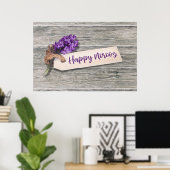 Rustic Happy Noroz Hyacinth - Poster (Heimbüro)