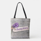 Rustic Happy Noroz Hyacinth - Tote Bag Tasche (Rückseite)