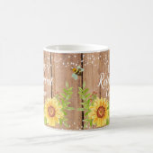 Rustic Happy Retirement Sonnenblumen Tasse (Mittel)