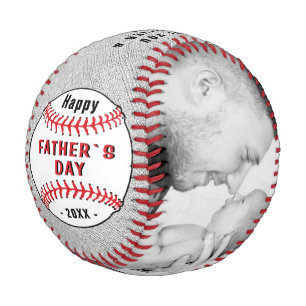 Rustic Happy Vater-Tag 2 Foto Collage Baseball