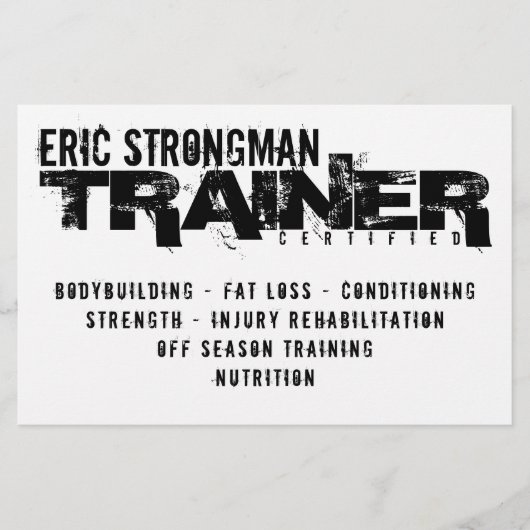 Rustic hardcore white and black flyer (Vorne)