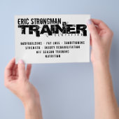 Rustic hardcore white and black flyer (Handgriff)