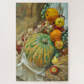 Rustic Harvest Still Life with Pumpkins and Apples Puzzle (Vertikal)