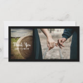 Rustic Hay Bales Farm Wedding Danke (Vorderseite)