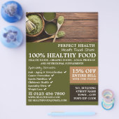 Rustic Health Food Store Advertising Flyer (Einzeln)