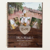 Rustic Heart Foto Wedding Brautparty Journal W Planer (Vorderseite)