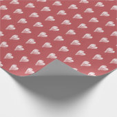 Rustic Hearts Simple Red Farmhouse Geschenkpapier (Ecke)