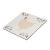 Rustic Hen Chicken and Chervil Herbs Ceramic Tile Fliese (Seite)